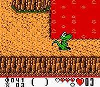 une photo d'Ã©cran de Croc 2 sur Nintendo Game Boy Color